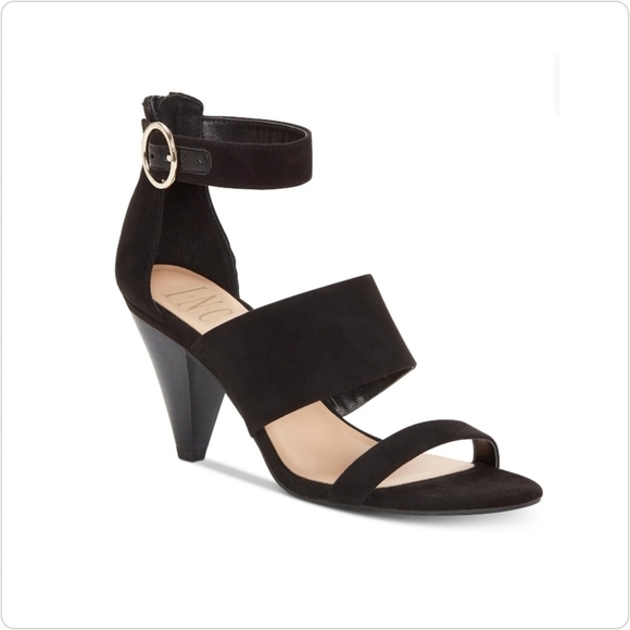 INC International Concepts Sandals Black Ankle Adjustable Strap New 6.5 - Picture 1 of 13
